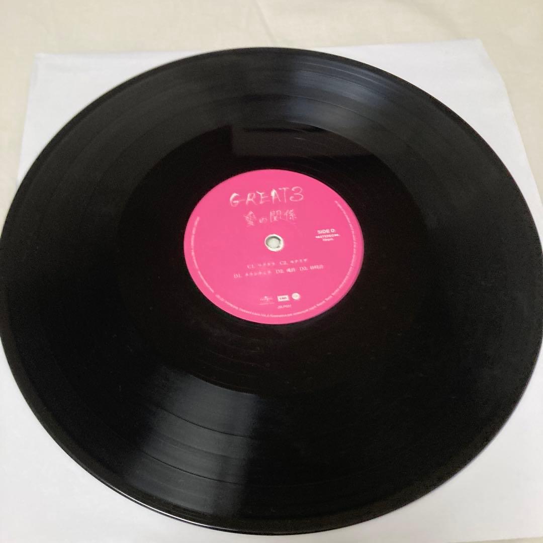 GREAT3 愛の関係 アナログ LP レコード