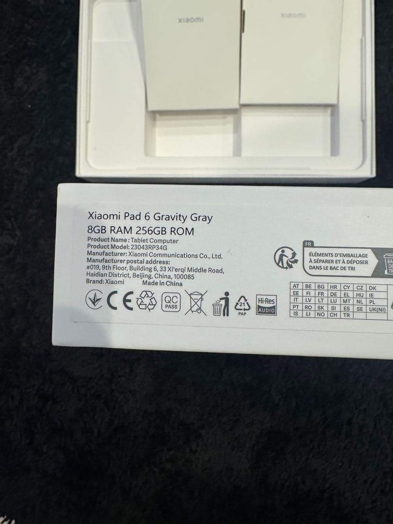 Xiaomi pad 6 8GB+256GB （シャオミ）タブレット