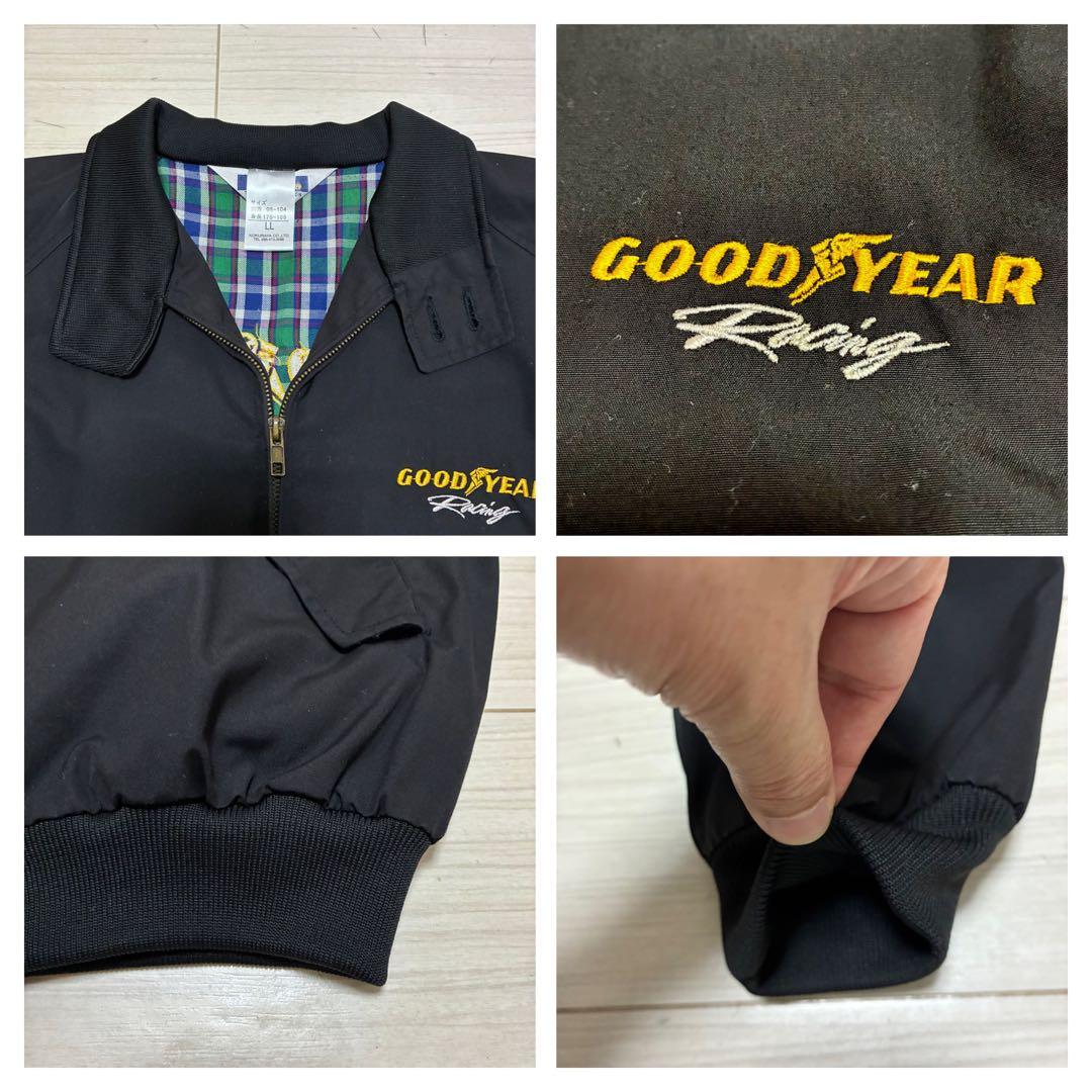 Y2K 00s グッドイヤー 企業 刺繍 スウィングトップ ハリントンジャケット