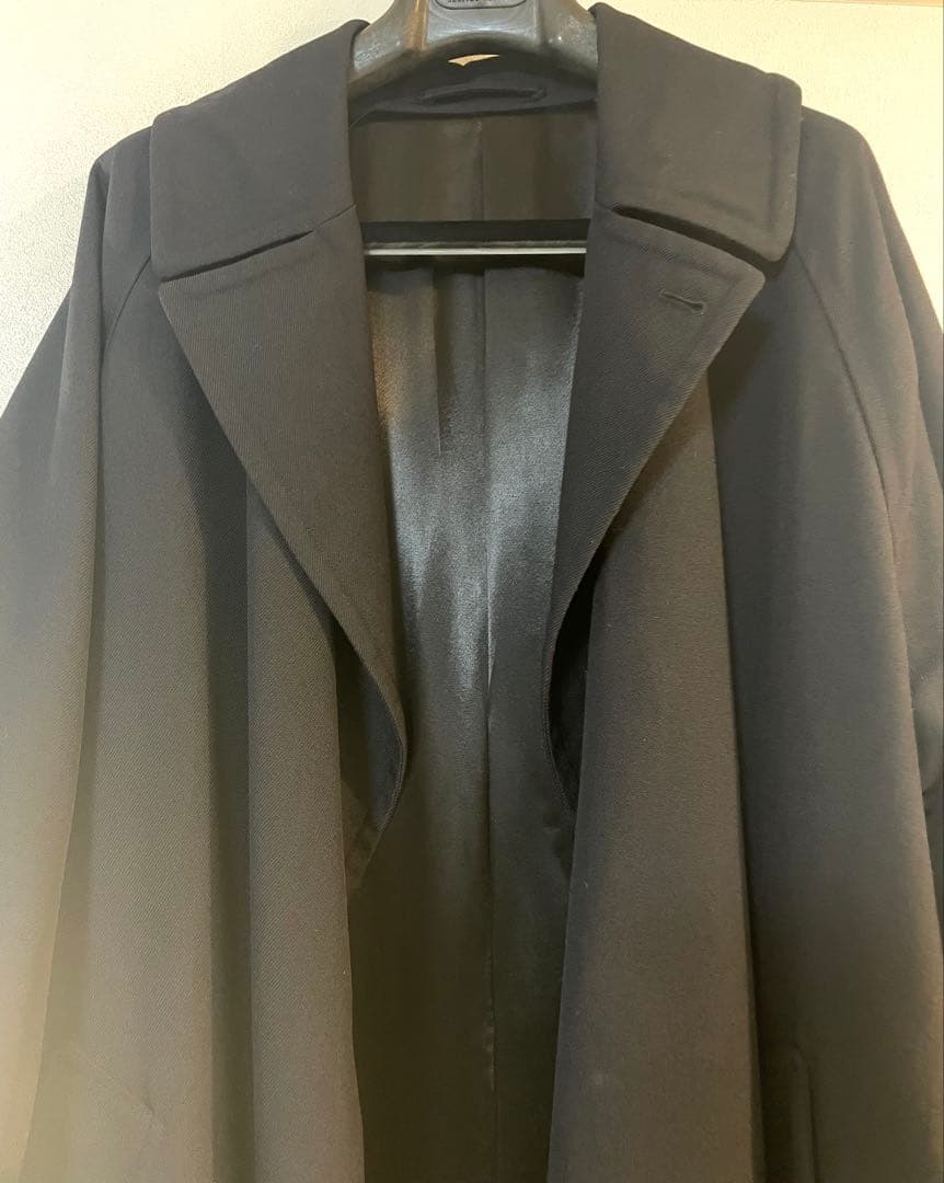 【美品】COMOLI 18AW ウールサージタイロッケンコート ネイビー 3