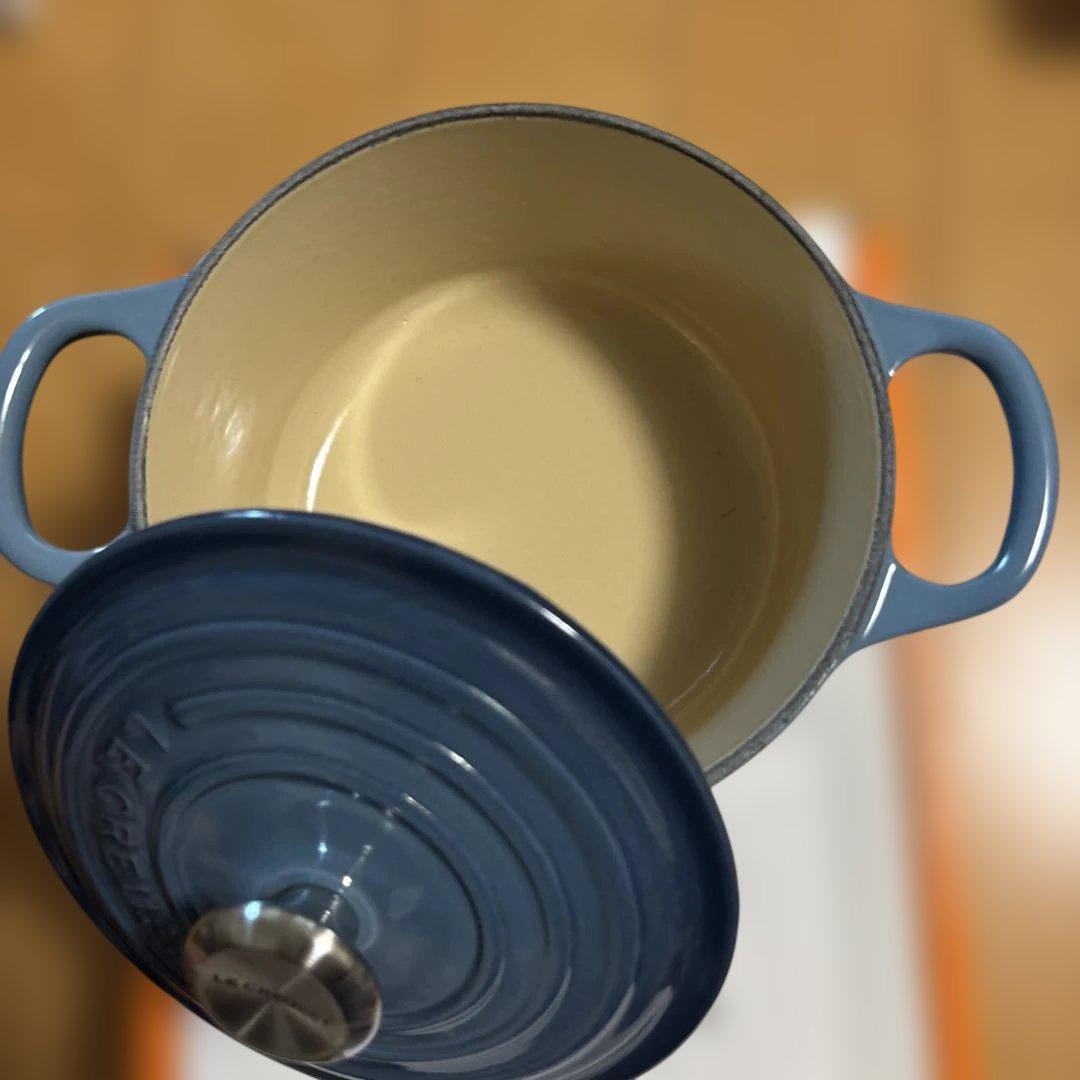 LE CREUSET ココットロンド両手鍋 マリン（14cm）
