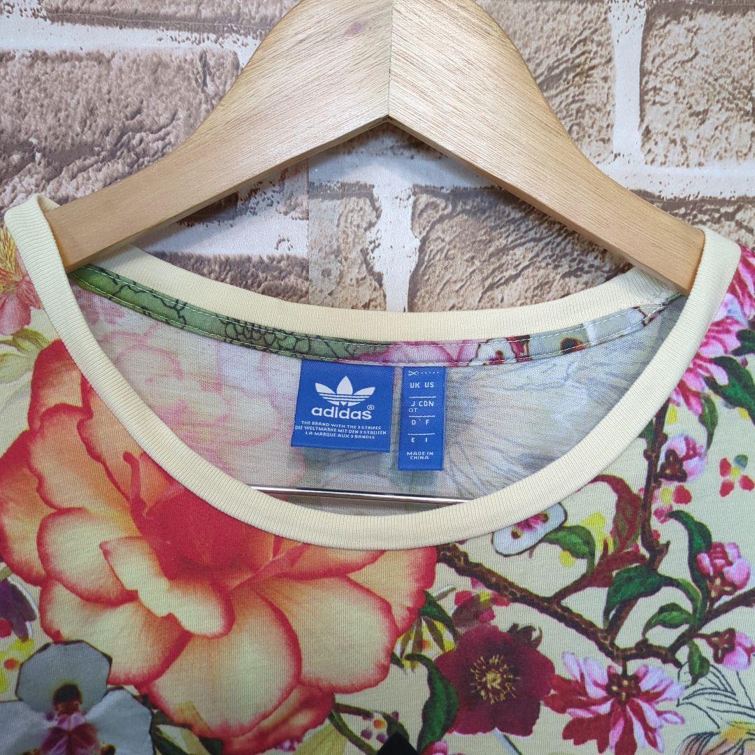 adidas×THE FARM COMPANY　【XL】総柄　花柄　Tシャツ
