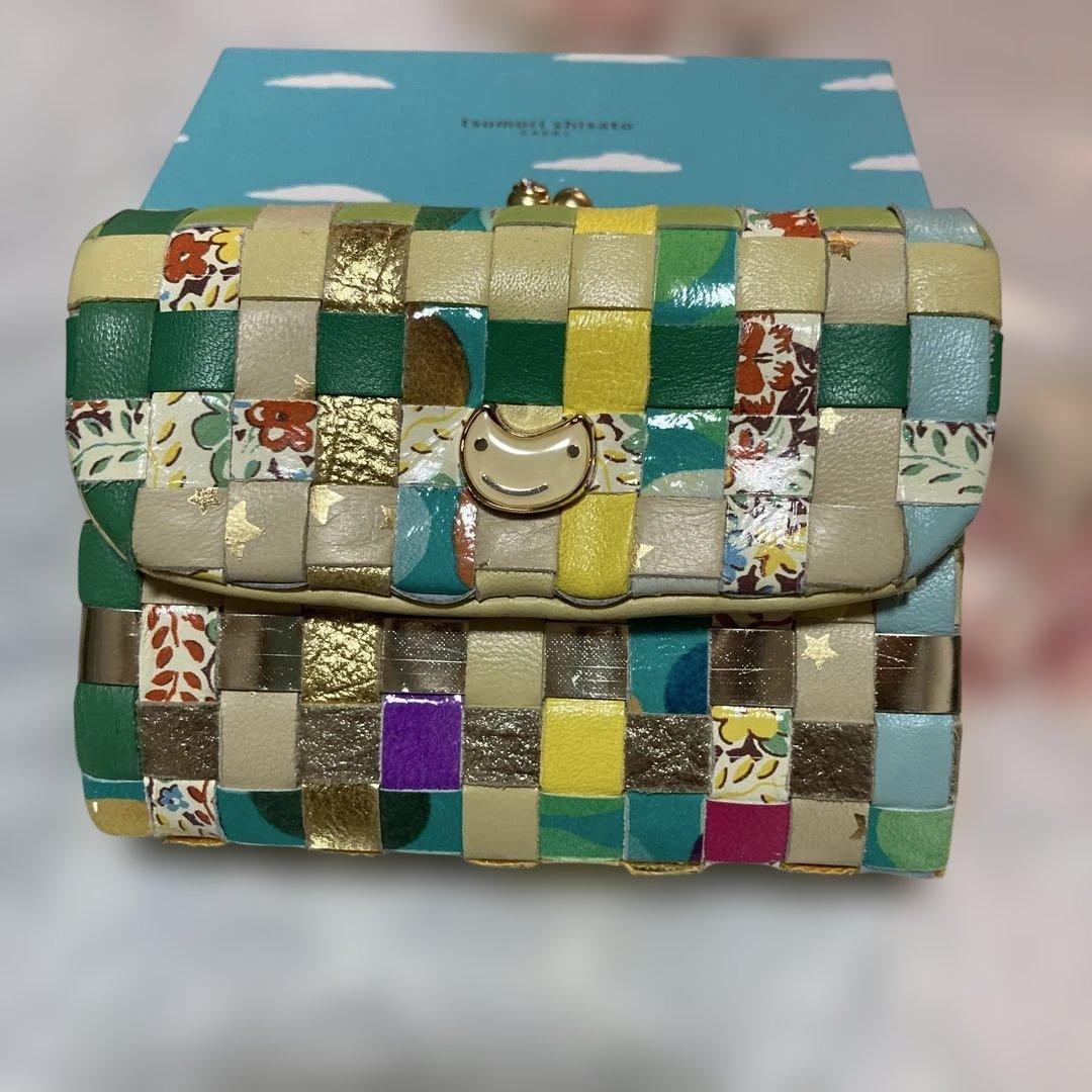 み*ち様 ツモリチサトメッシュ折り財布 美品