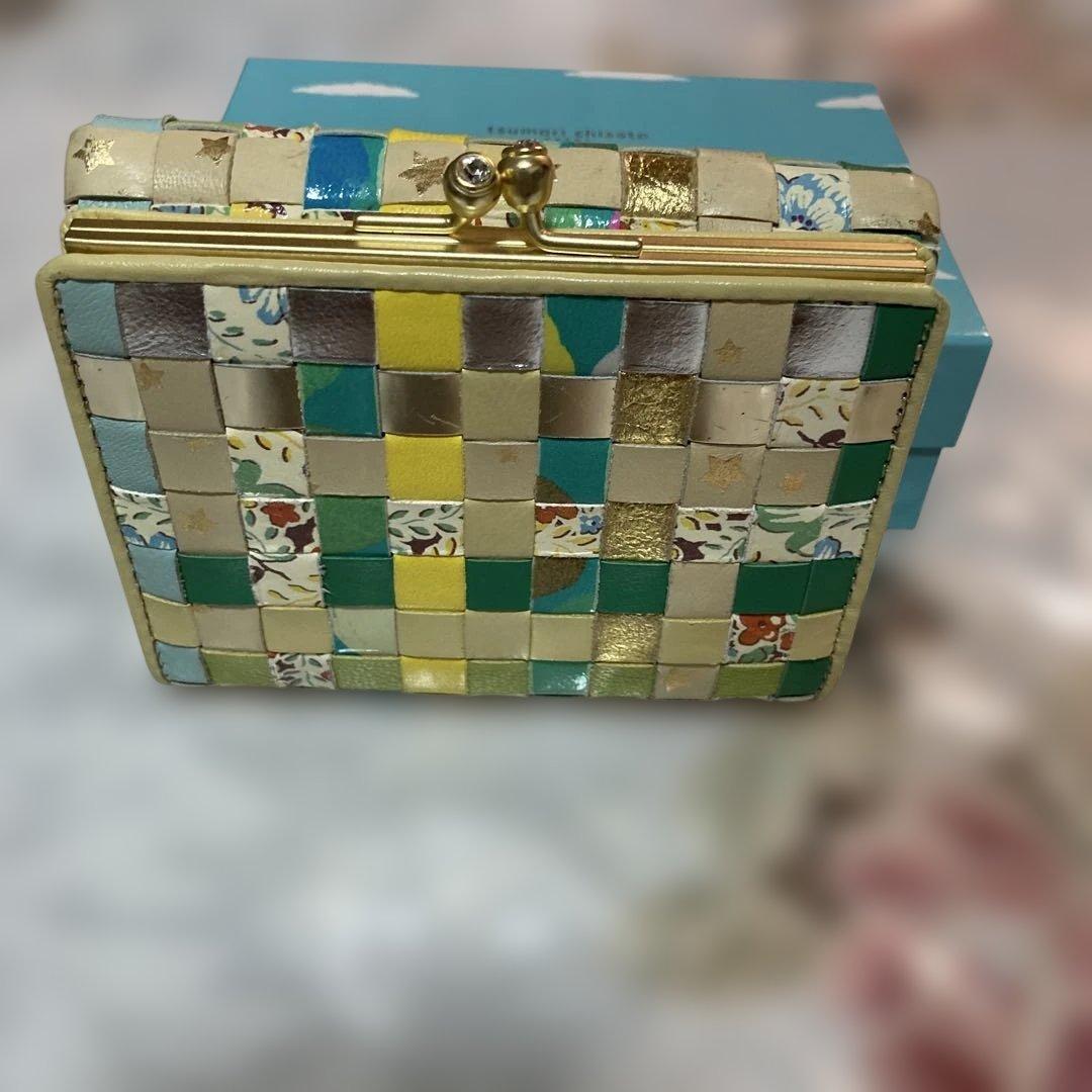 み*ち様 ツモリチサトメッシュ折り財布 美品