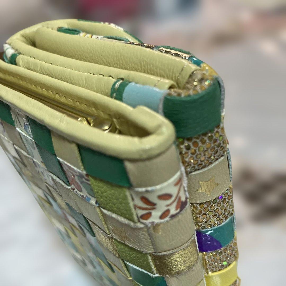 み*ち様 ツモリチサトメッシュ折り財布 美品