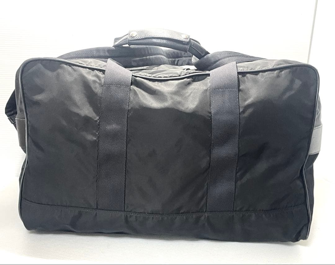 【極美品】 PRADA プラダ ボストンバッグ ナイロン サフィアーノレザー