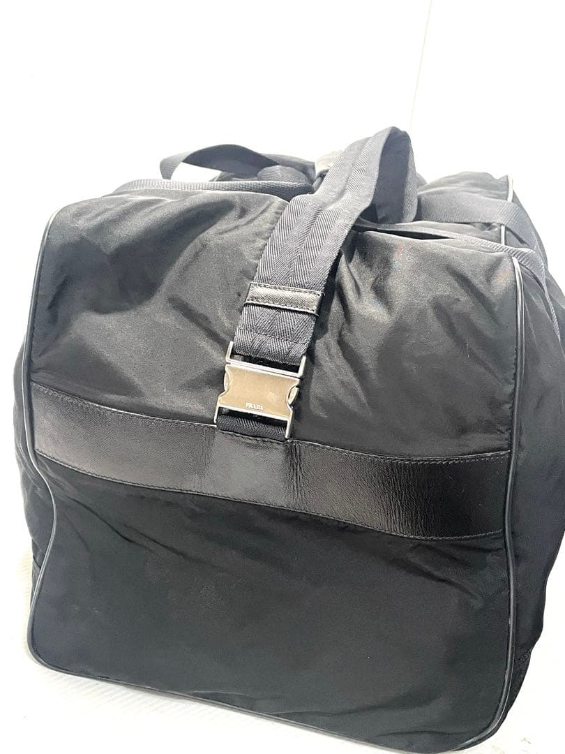 【極美品】 PRADA プラダ ボストンバッグ ナイロン サフィアーノレザー