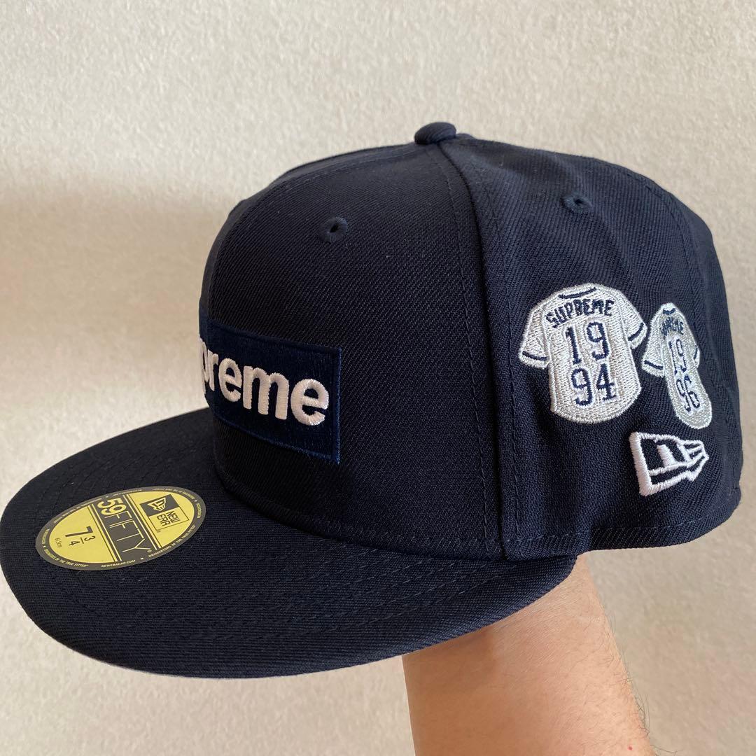 Supreme ベースボールキャップ ネイビー 7 3/4