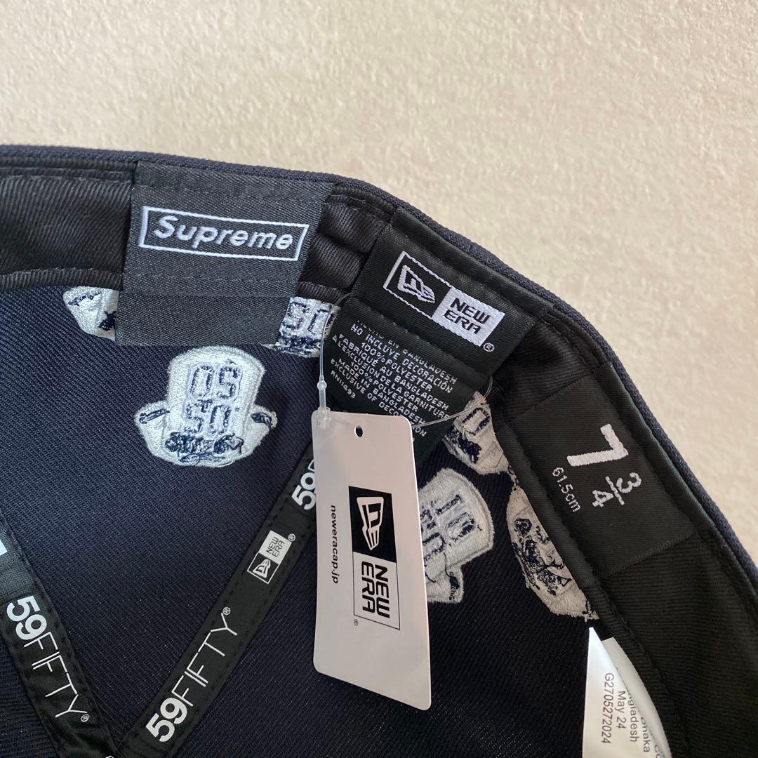 Supreme ベースボールキャップ ネイビー 7 3/4
