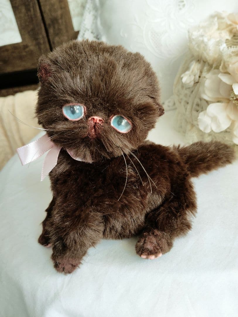 おふぅちゃんオーダー❤三つ子♡エキゾチック子猫ちゃん♡アートドール♡ぬいぐるみ