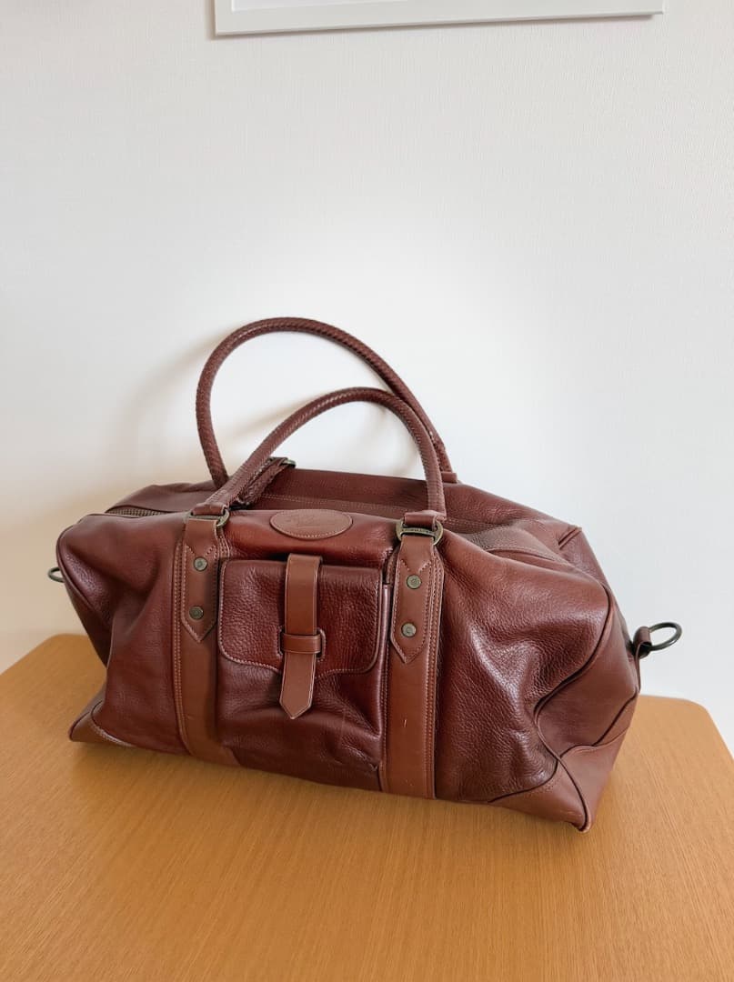 【値下げ】R.M. Williams　ブラウン　本革　レザー　ボストンバック