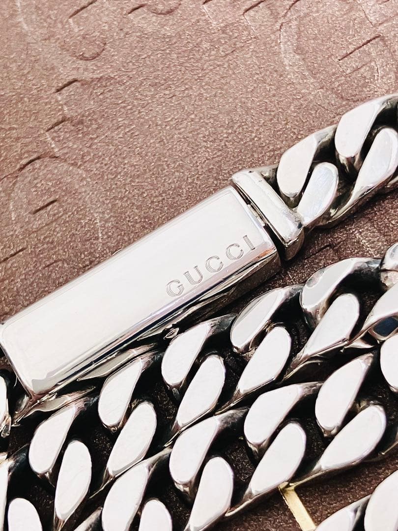【新品同様】GUCCI 喜平チェーン ネックレス メンズ SV925 6.4㍉