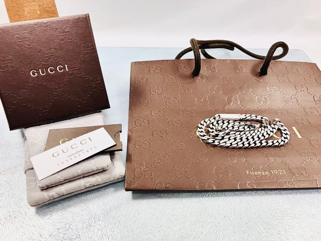 【新品同様】GUCCI 喜平チェーン ネックレス メンズ SV925 6.4㍉