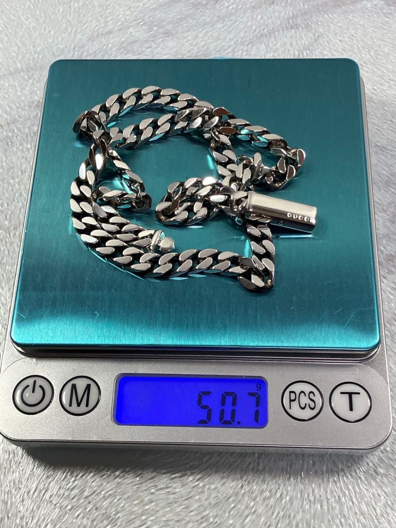 【新品同様】GUCCI 喜平チェーン ネックレス メンズ SV925 6.4㍉