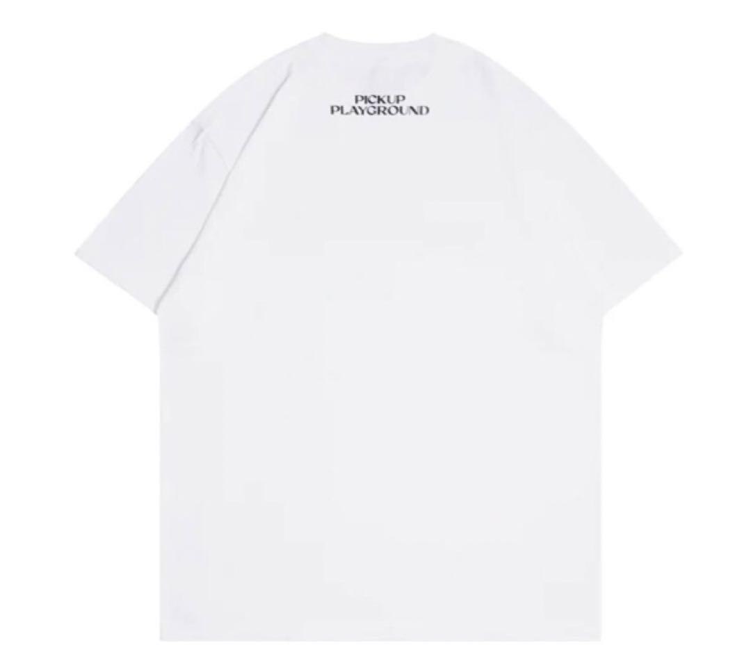 トップス Logo Tee -PICK UP PLAYGROUND- (white) XL