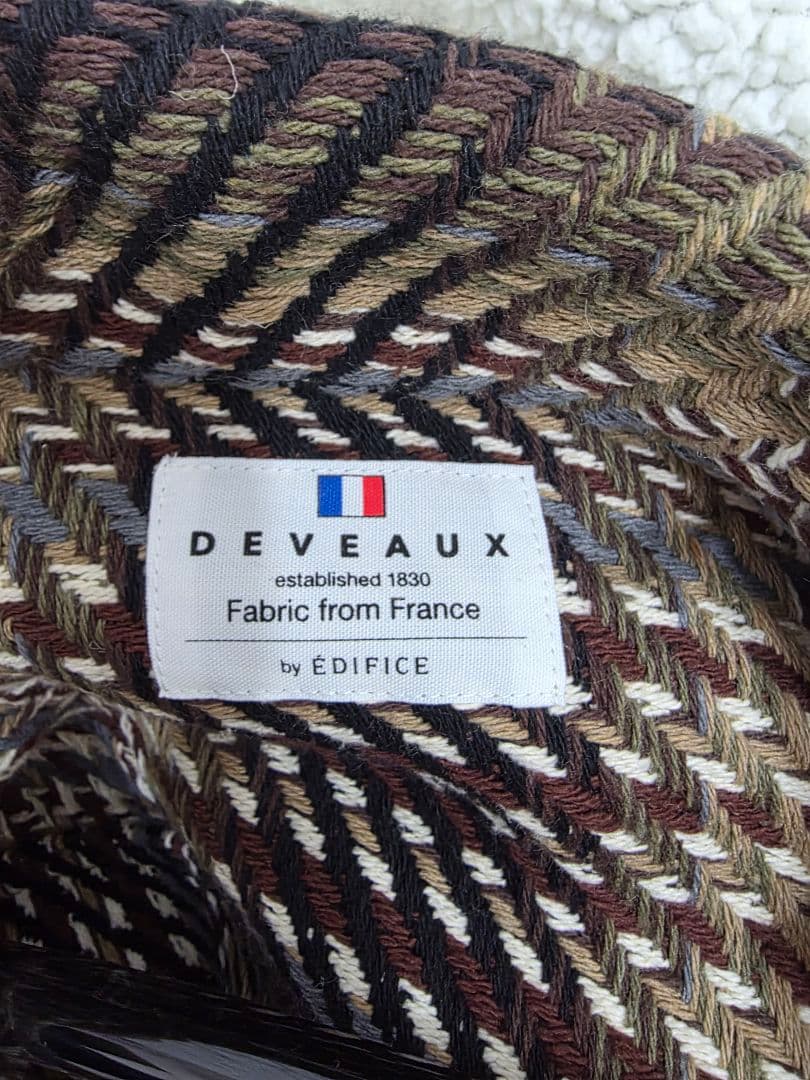 EDIFICE DEVEAUX バスケット チェック トラッカー ジャケット L