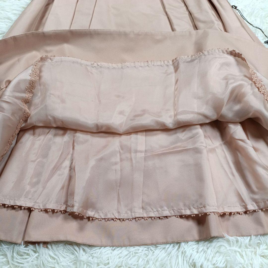 近年 美品✨フォクシー　シルク100 ロングスカート　ミモザ　アンティークローズ
