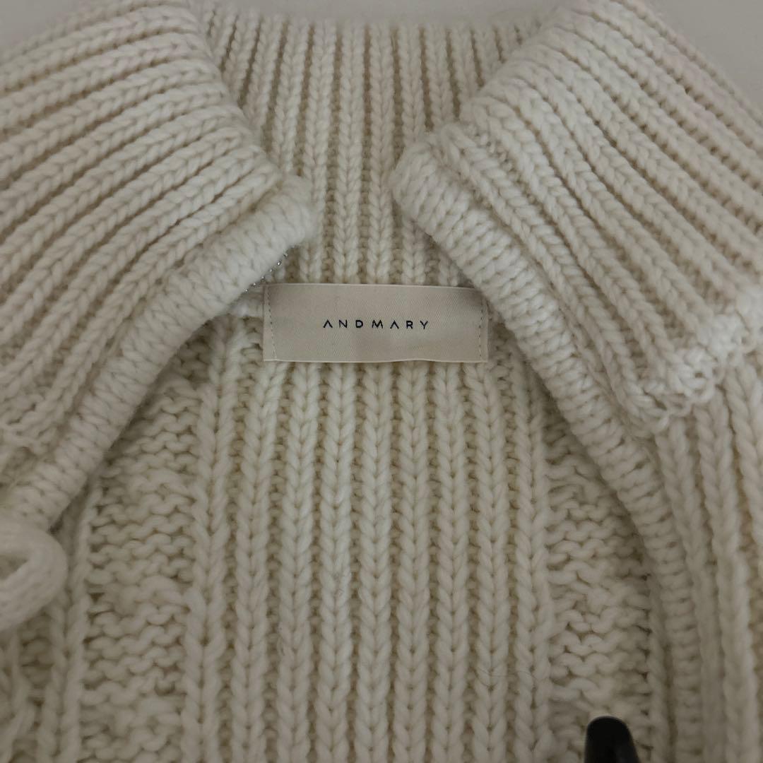トップス t ANDMARY kelly toggle knit set up