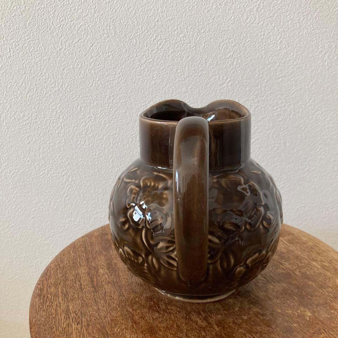 北欧ヴィンテージ　 GULDKROKEN陶器のフラワーベース/花器/花瓶/水差し