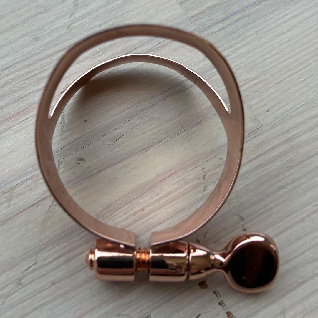 【未使用】SELMER アルトサックスリガチャー ピンクゴールド