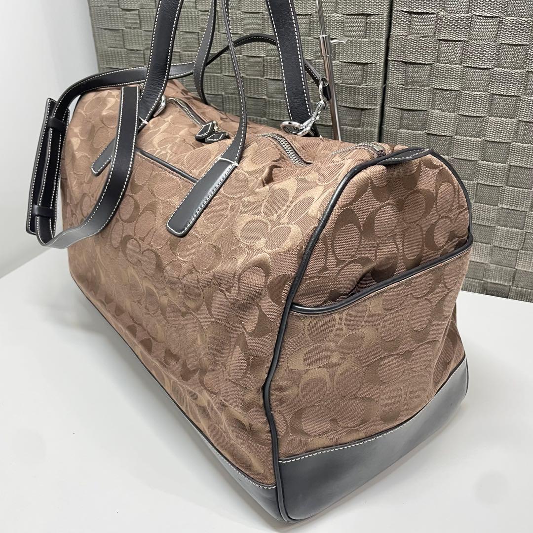 五*輝様 COACH コーチ ボストンバッグ 大容量 ブラウン
