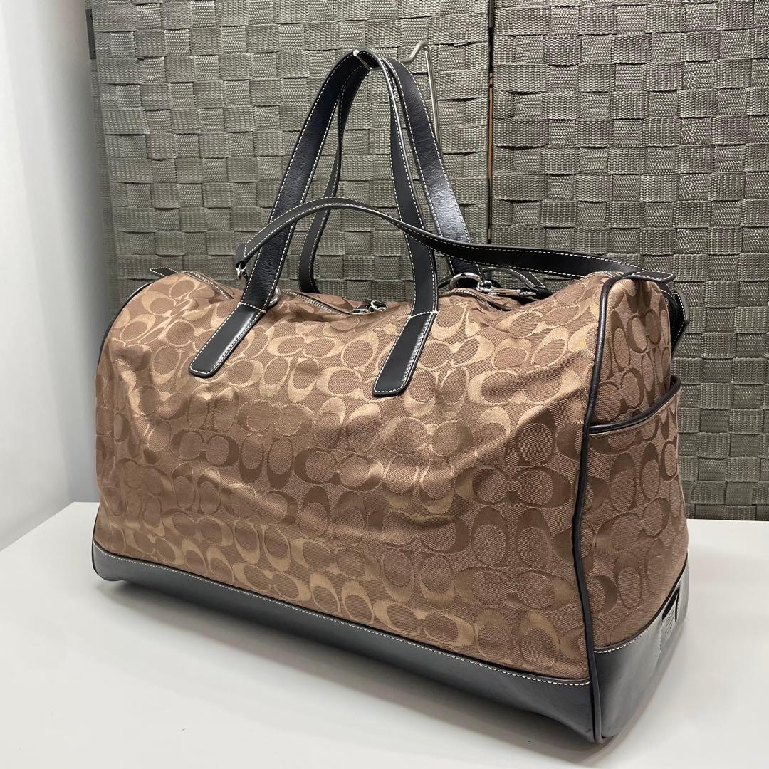 五*輝様 COACH コーチ ボストンバッグ 大容量 ブラウン