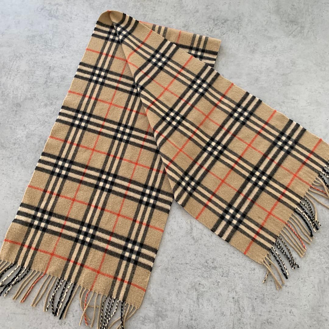 未使用✨Burberry バーバリー マフラー カシミヤ100% 男女兼用
