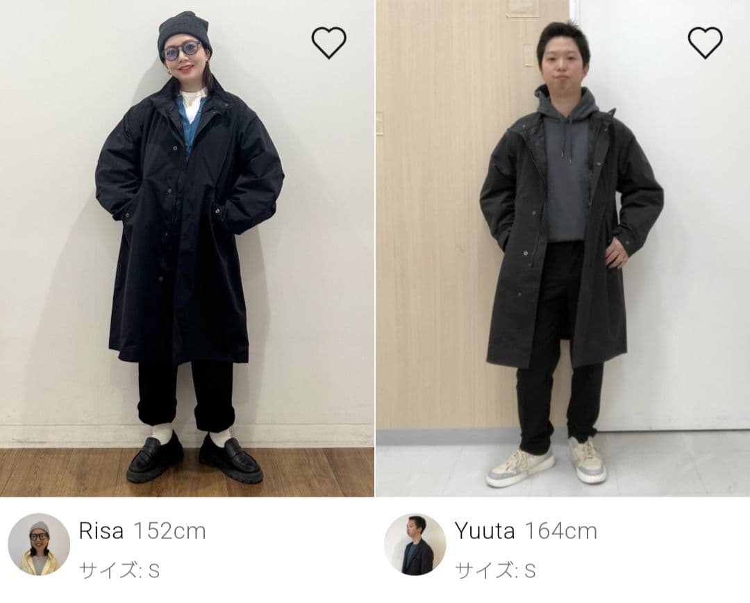 【S】UNIQLO ユニクロ ウィンドプルーフ2WAYコート 撥水コートブラック