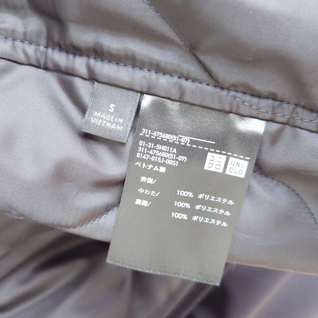 【S】UNIQLO ユニクロ ウィンドプルーフ2WAYコート 撥水コートブラック