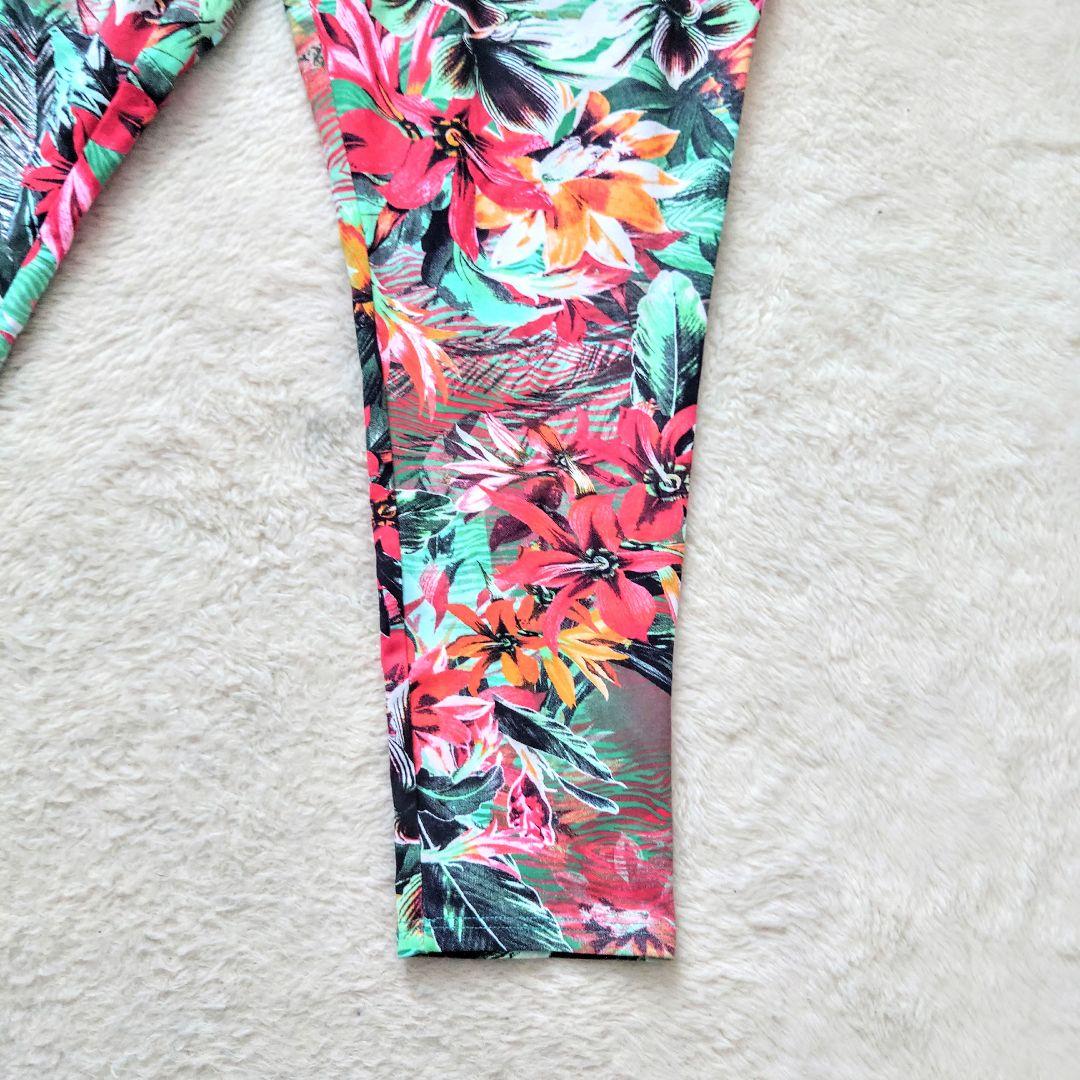 美品 Linda works ヨガウェア ヨガパンツ アロハ 花柄 サイズP