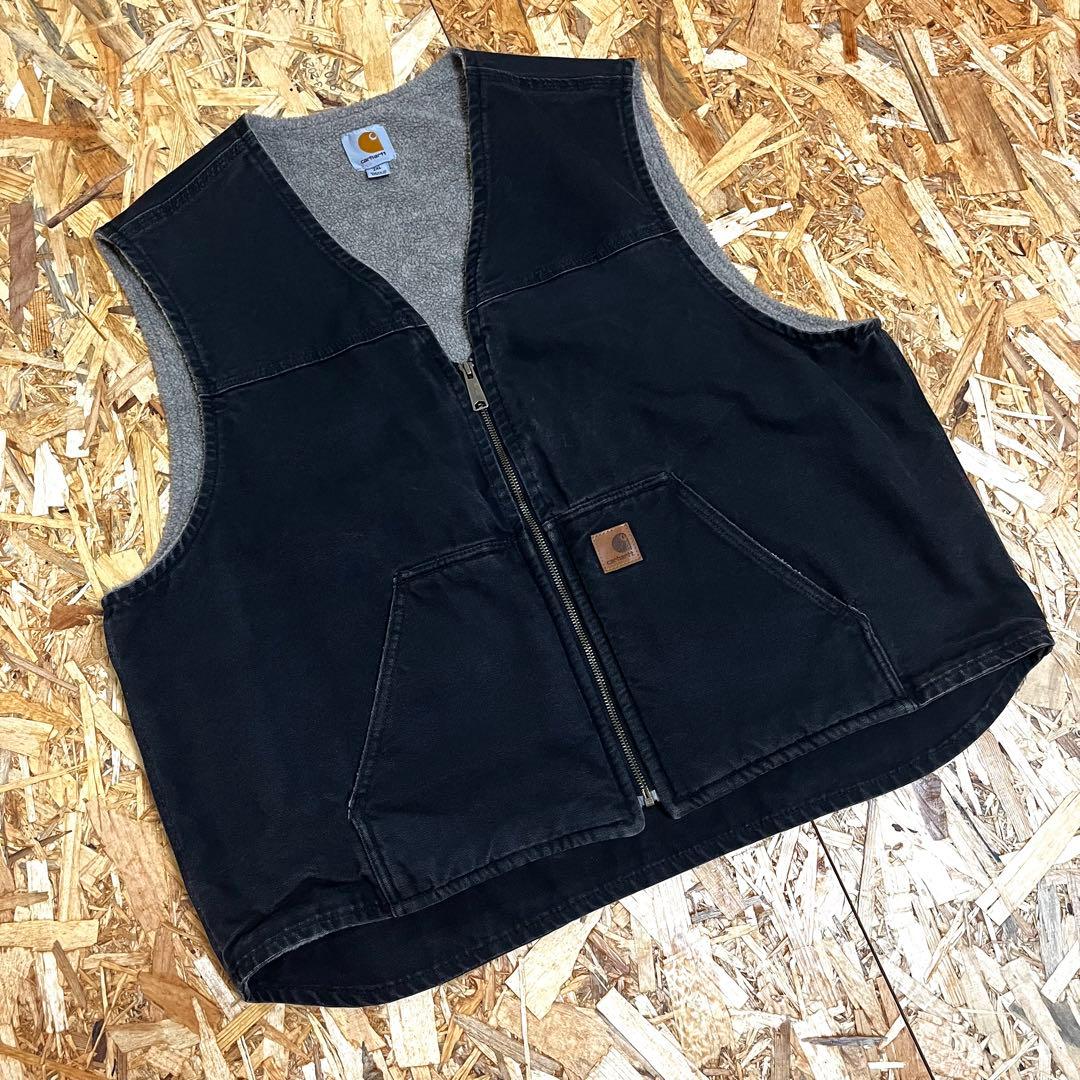 【超希少】 00s Carhartt メキシコ製 激渋 墨黒フェード トラヴィス