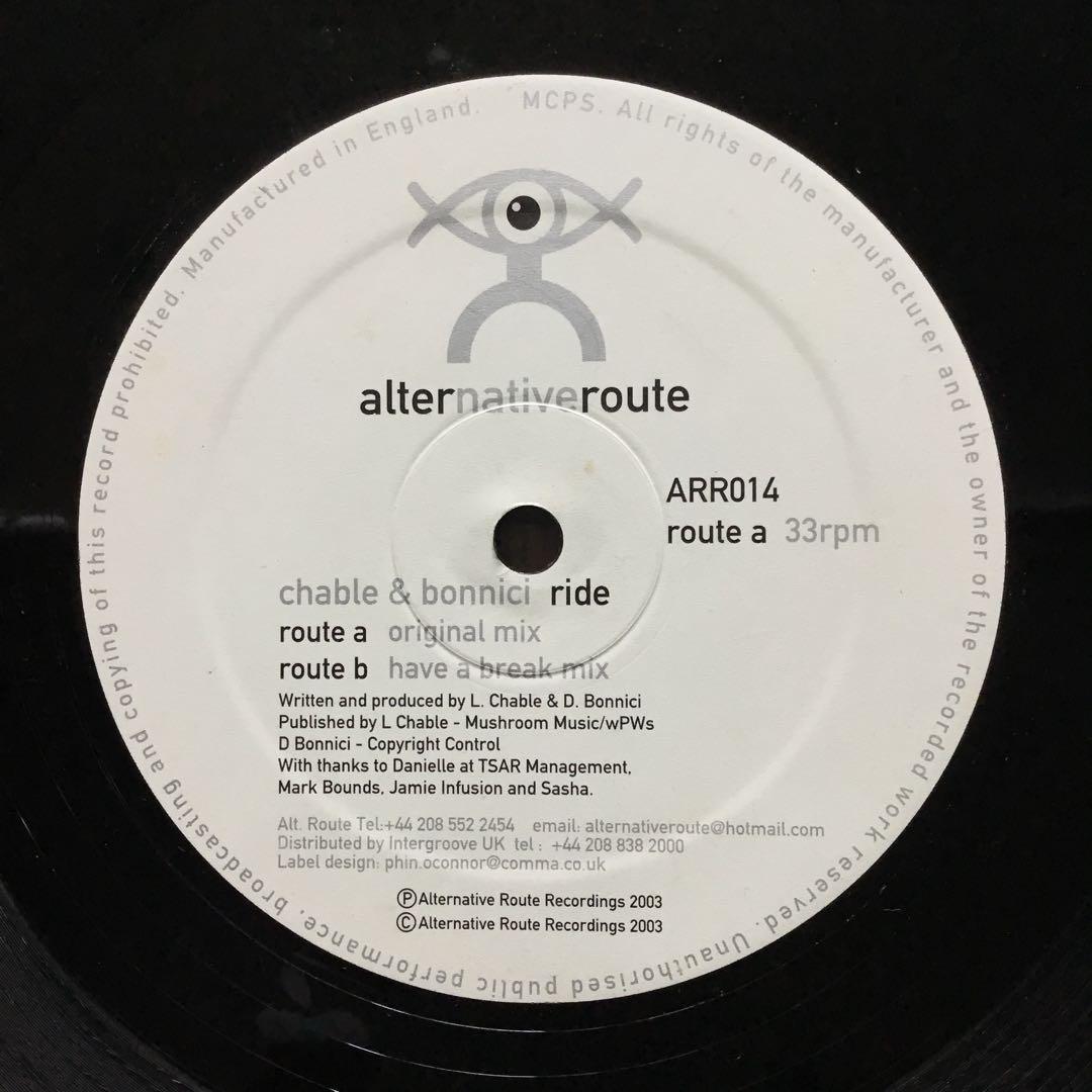 洋楽レコード　Chable & Bonnici ride WRRC