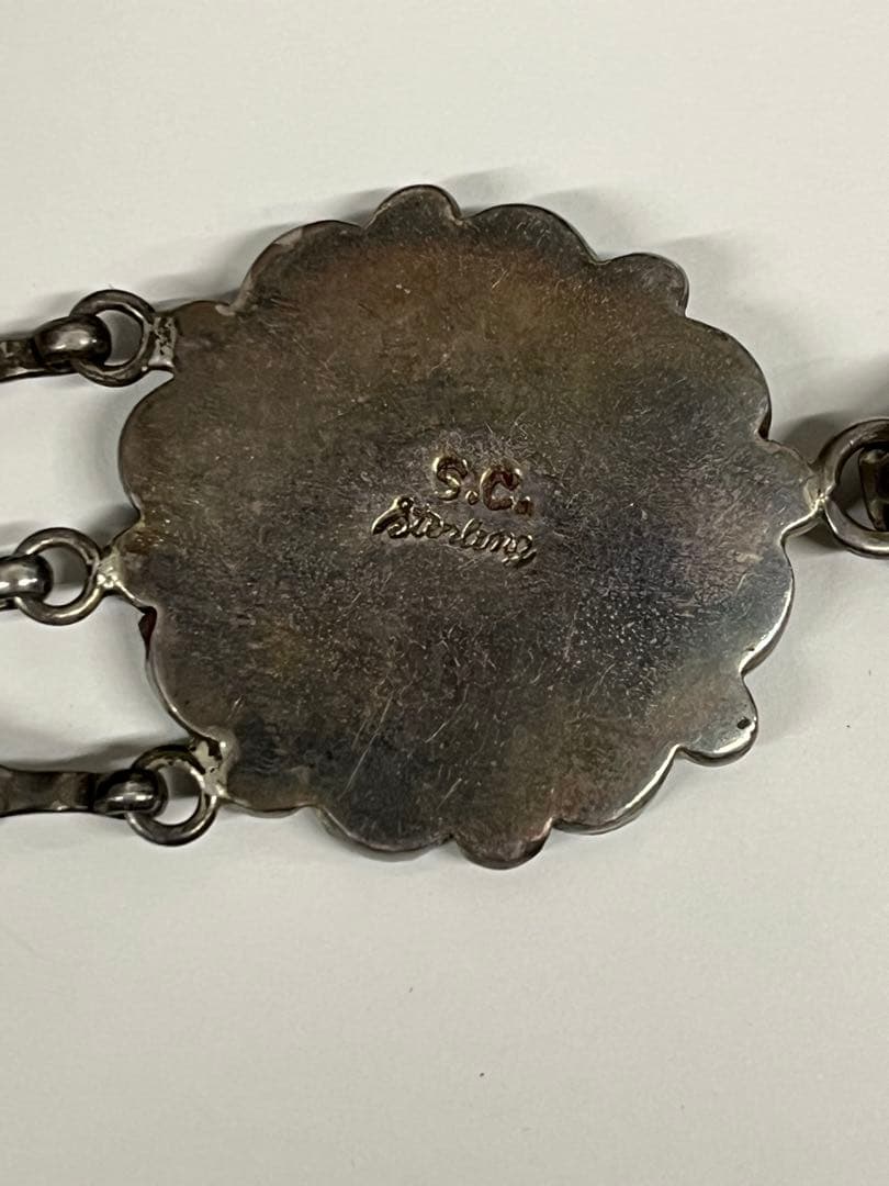 INDIAN JEWELRY S.C刻印 ターコイズネックレストップ ナバホ族