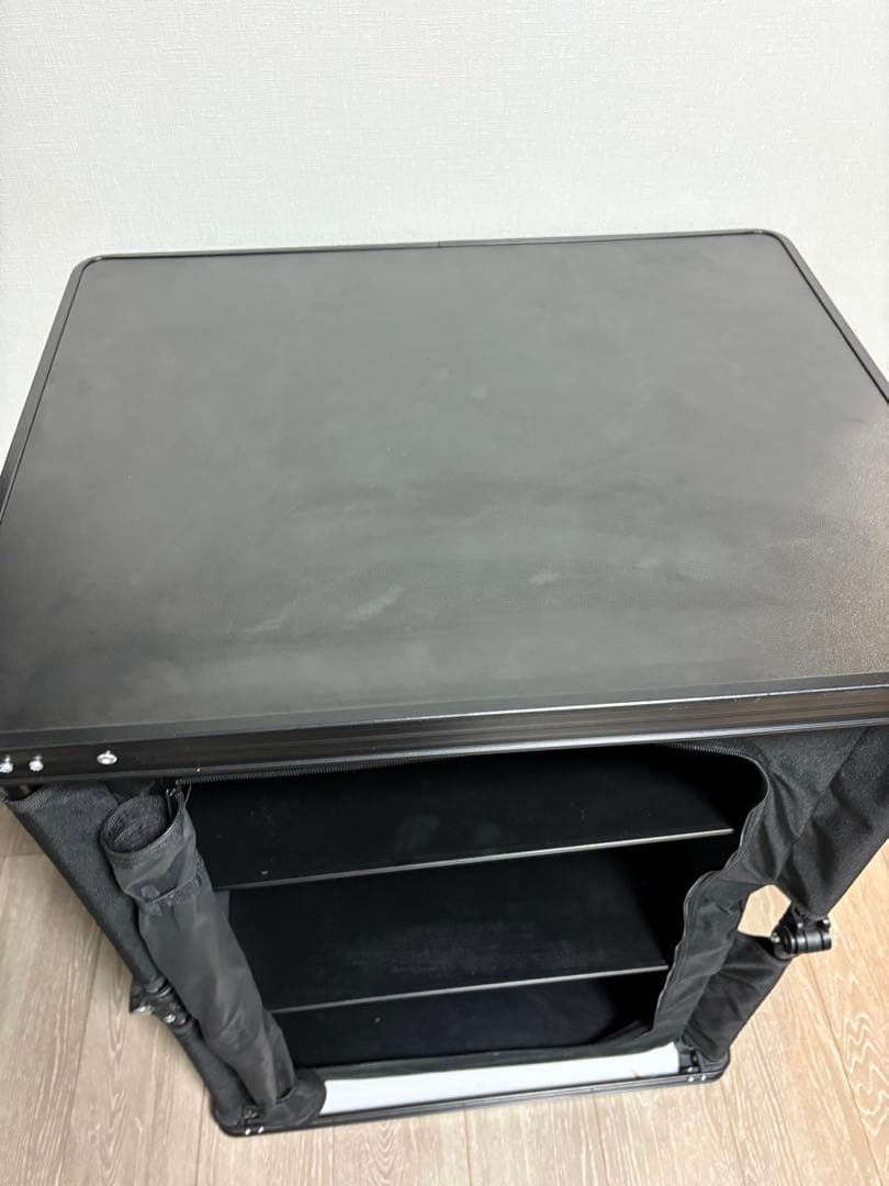 DOD マルチキッチンテーブル ブラック TB1-38-BK