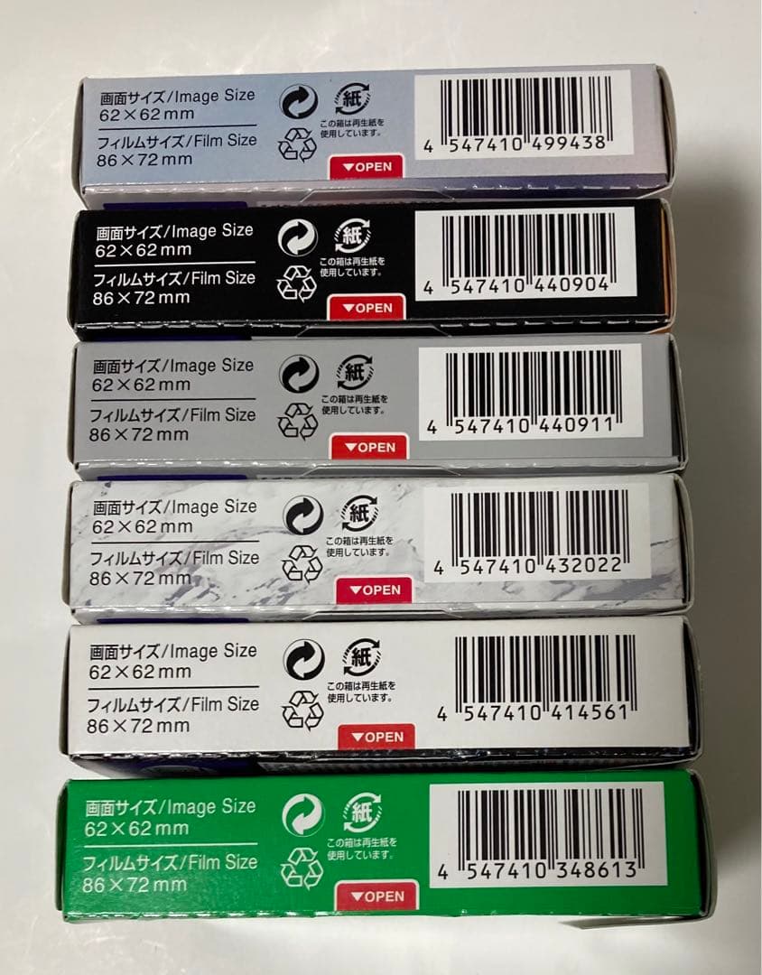 富士フイルム　チェキ　インスタックス　スクエア　バラエティー　６個セット