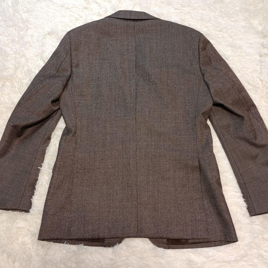 BEAMS HEART マーチンソン生地 ブラウン ビジネスジャケットLsize