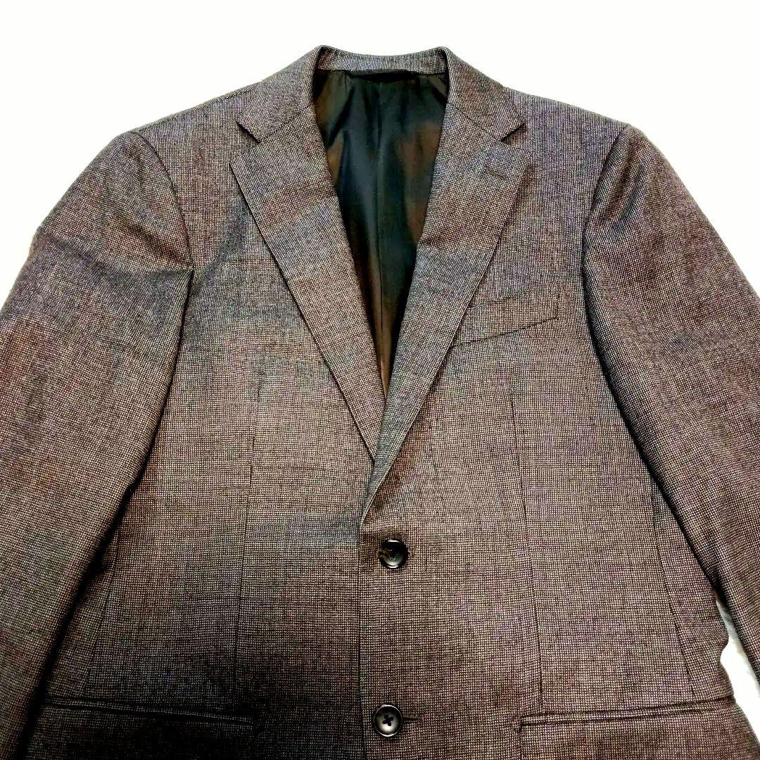 BEAMS HEART マーチンソン生地 ブラウン ビジネスジャケットLsize