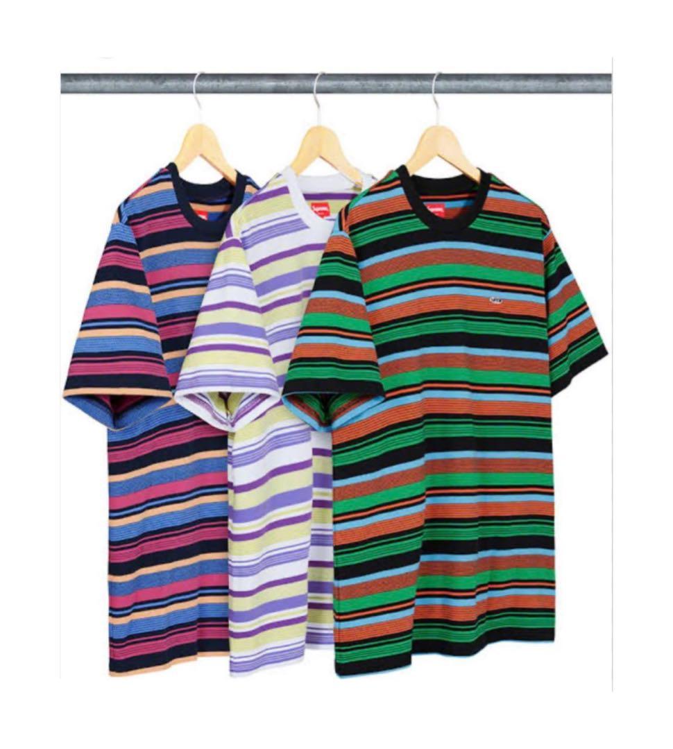Supreme (シュプリーム) Tシャツ マルチカラー ボーダー
