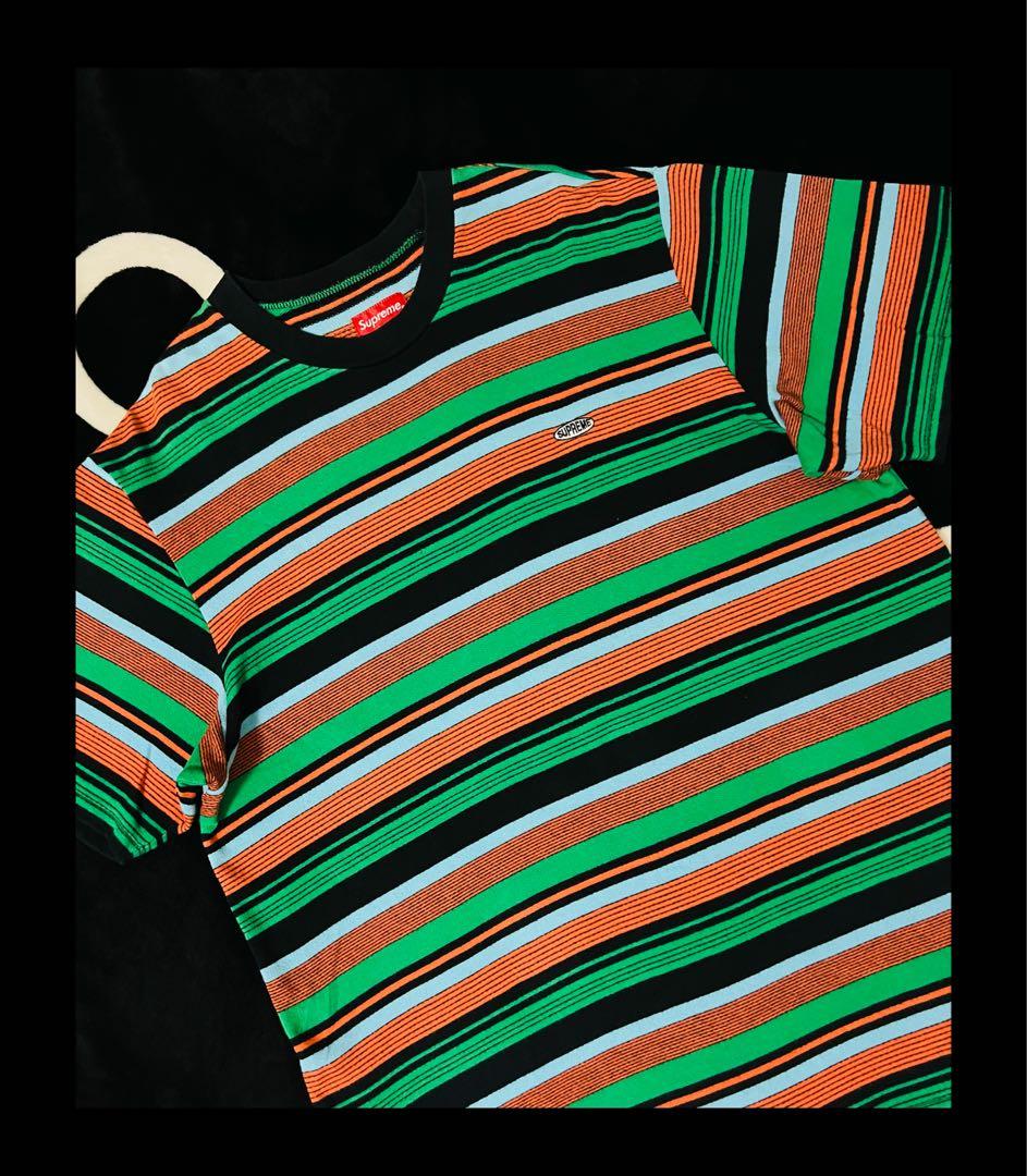 Supreme (シュプリーム) Tシャツ マルチカラー ボーダー