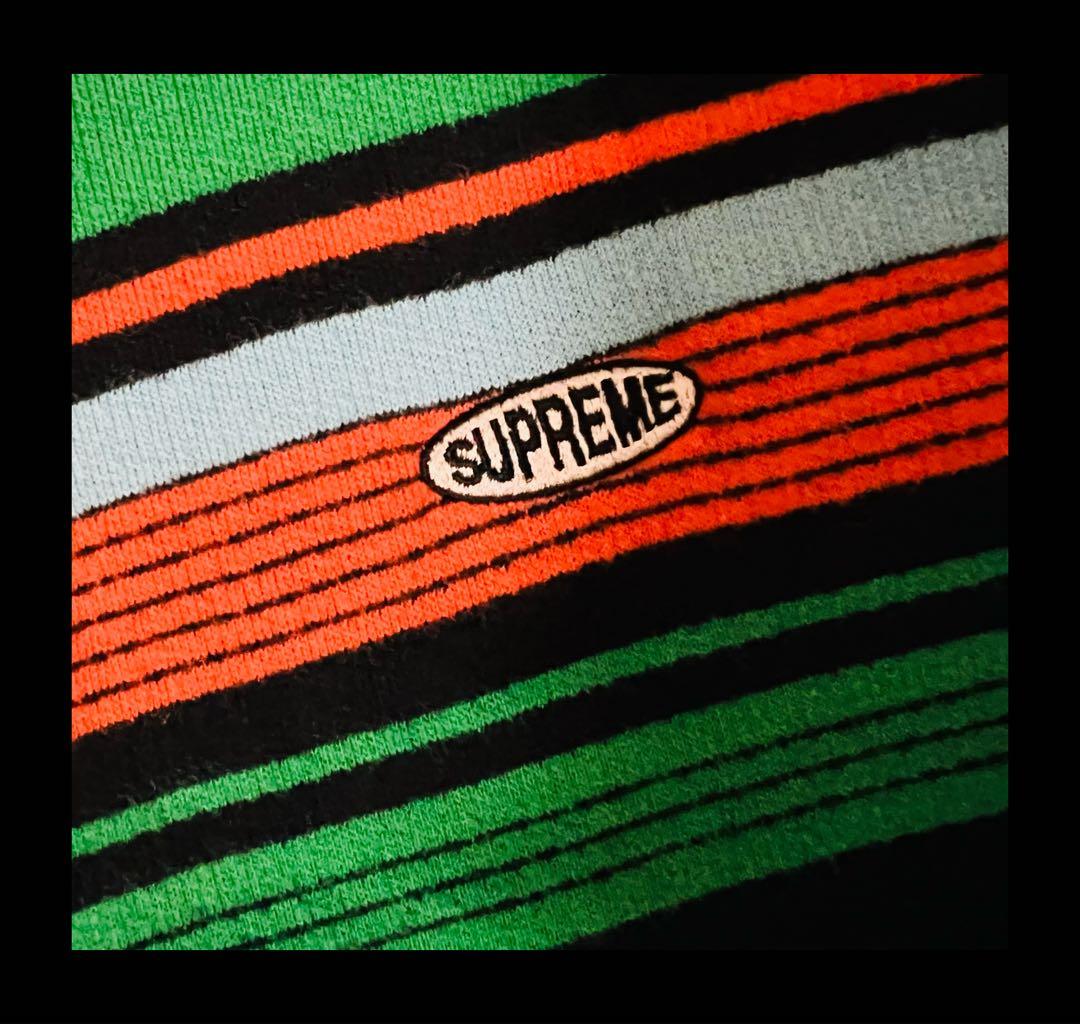 Supreme (シュプリーム) Tシャツ マルチカラー ボーダー