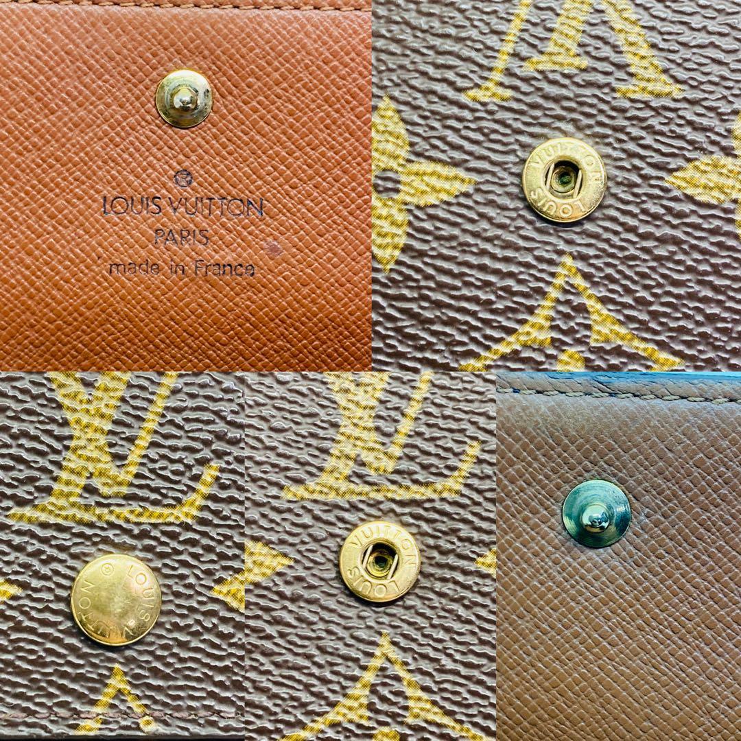 LOUIS VUITTON 三つ折り Wホック 財布 913