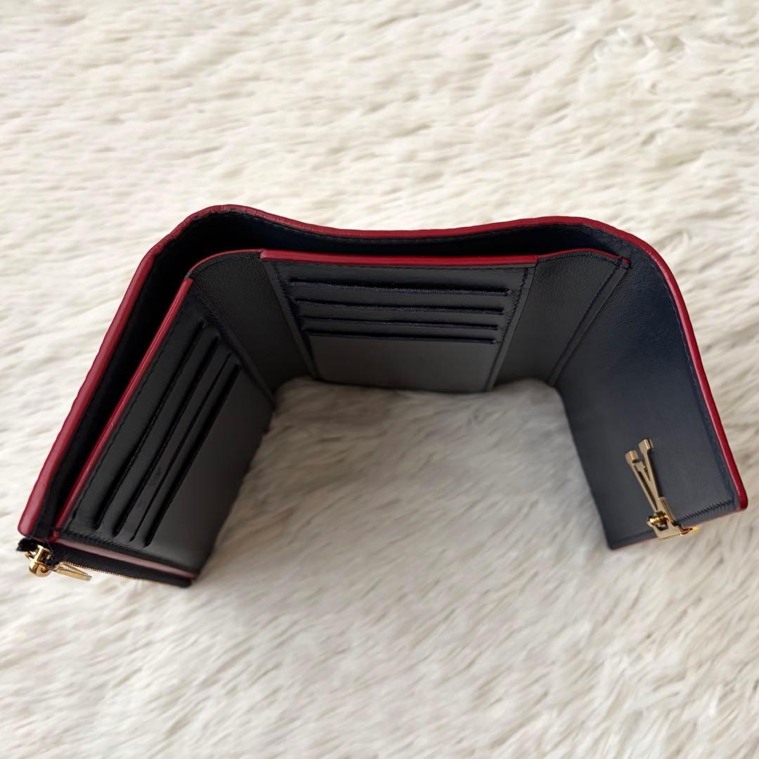 ルイヴィトン ポルトフォイユ　カプシーヌコンパクトウォレット　マリーヌルージュ
