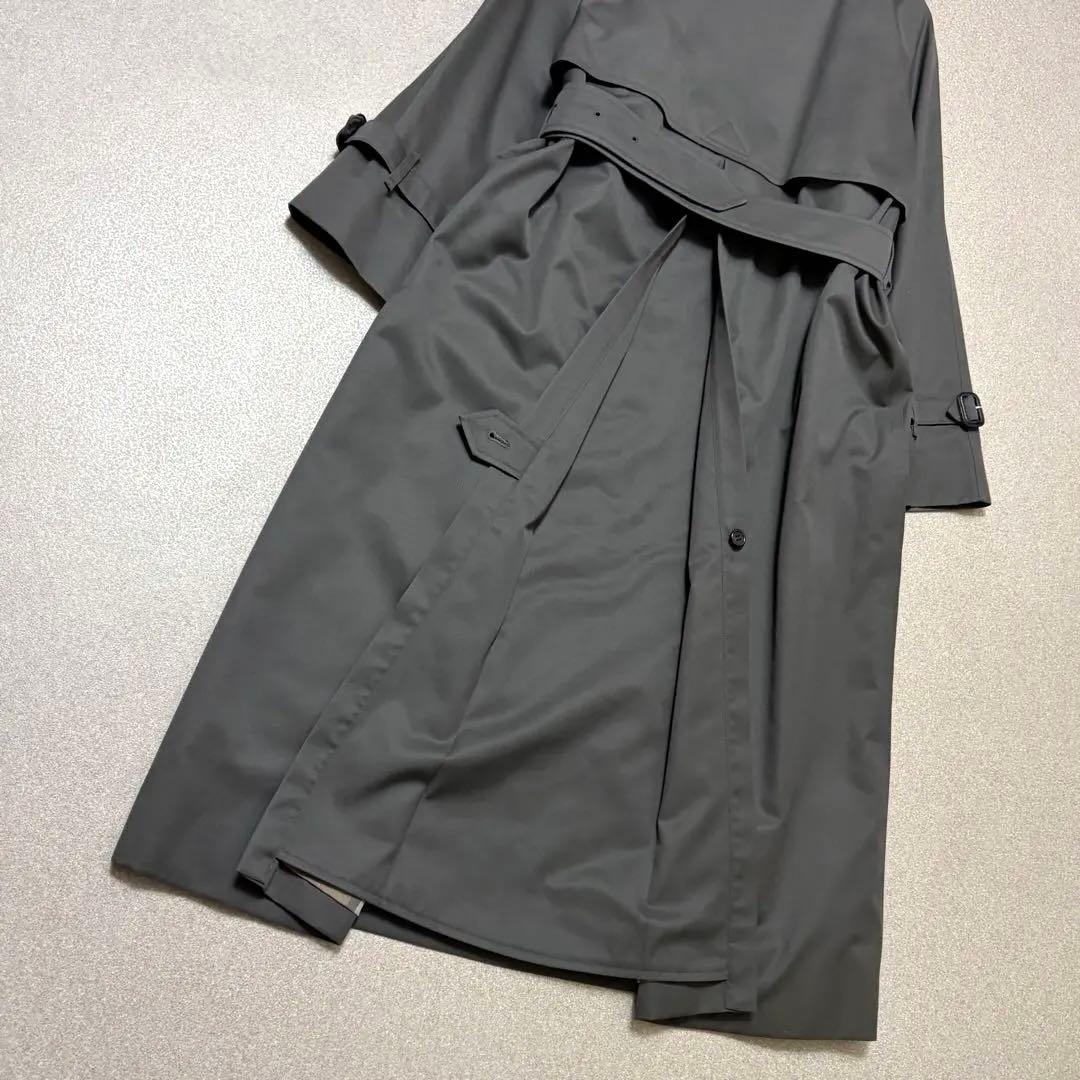 【美品✨希少色】バーバリー ロングトレンチコート 裏地メガチェック ライナー付き