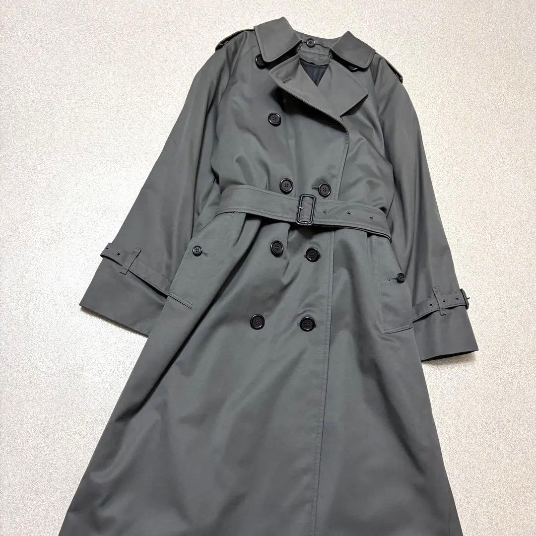 【美品✨希少色】バーバリー ロングトレンチコート 裏地メガチェック ライナー付き