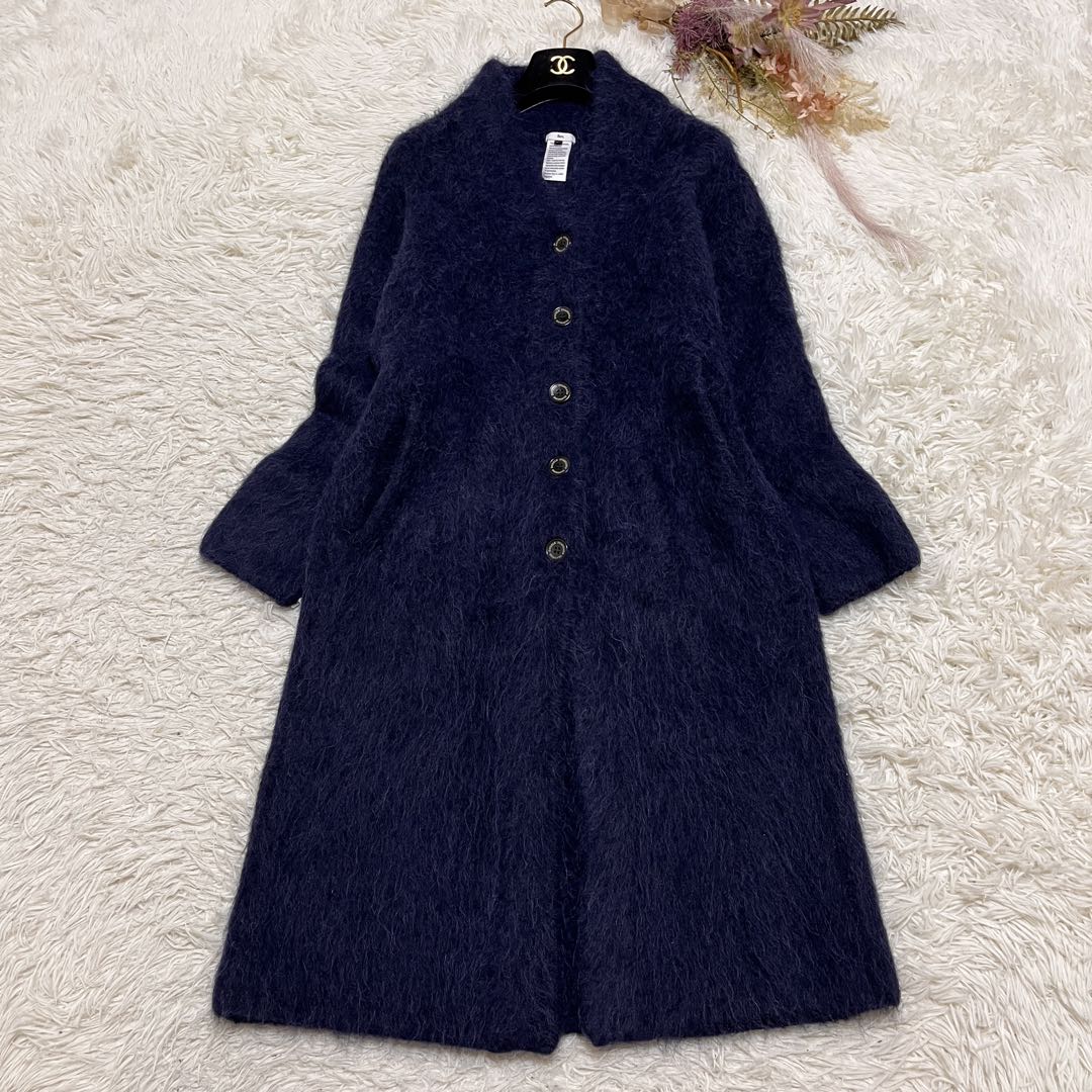 【極美品】Sov. アルパカシャギーボリュームコート　ロング丈　カーディガン