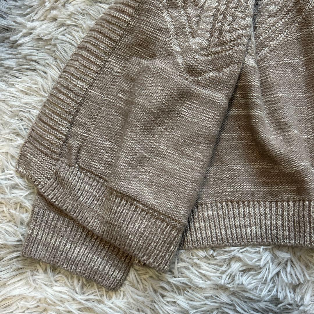 【美品】tamaki niime CA knit ポッケ モカブラウン系 ニット