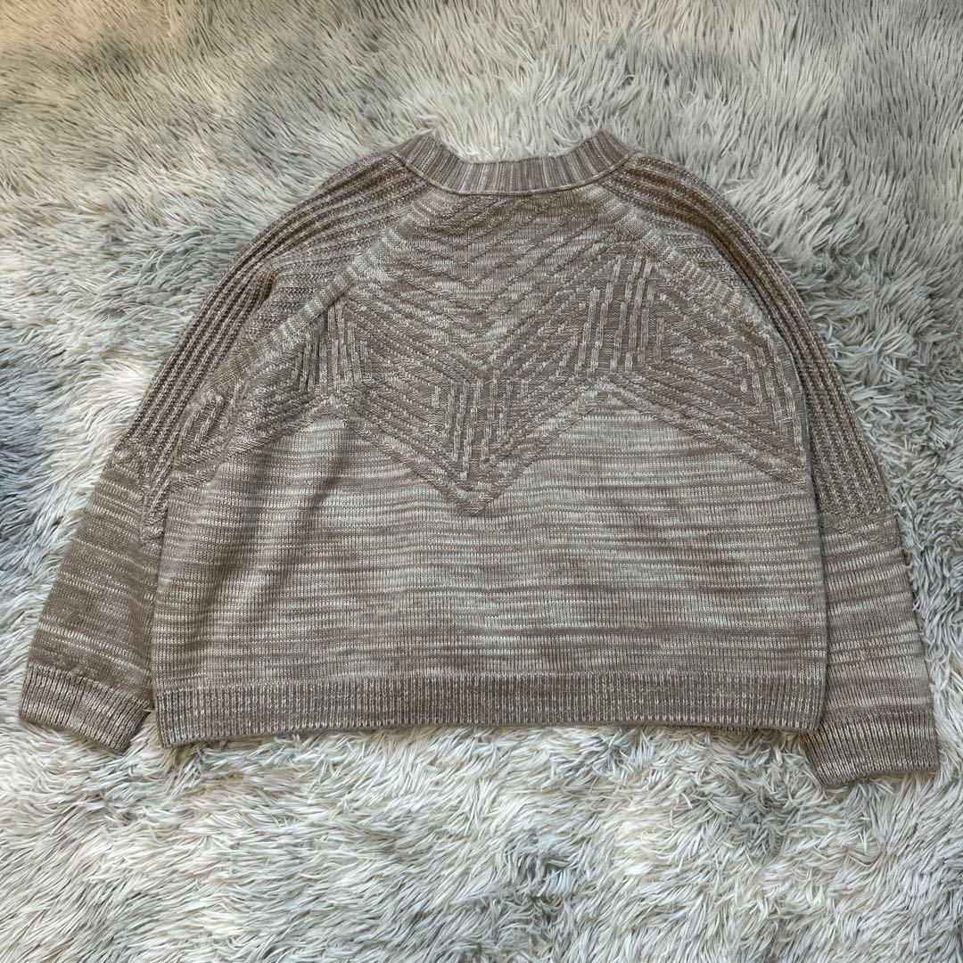 【美品】tamaki niime CA knit ポッケ モカブラウン系 ニット
