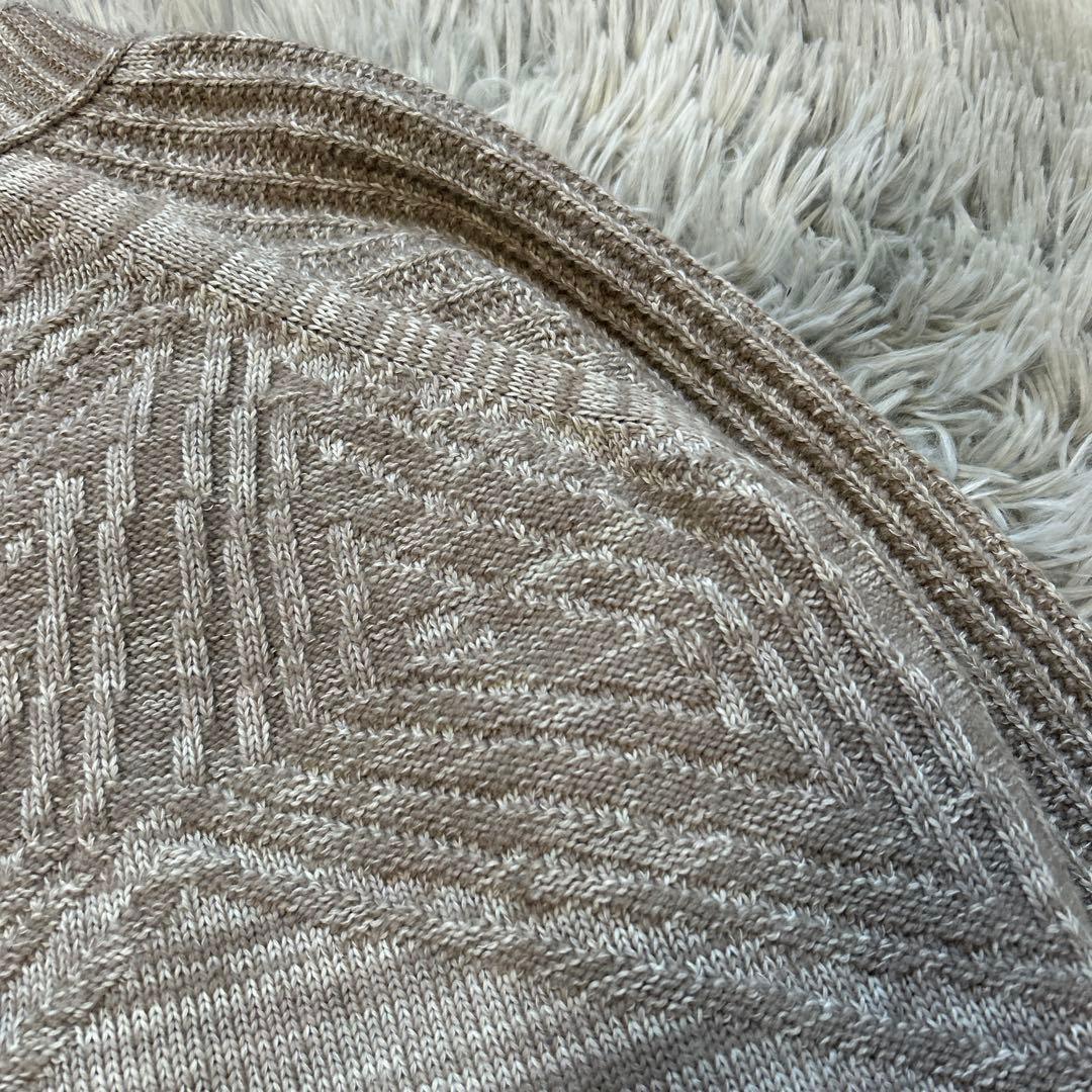 【美品】tamaki niime CA knit ポッケ モカブラウン系 ニット