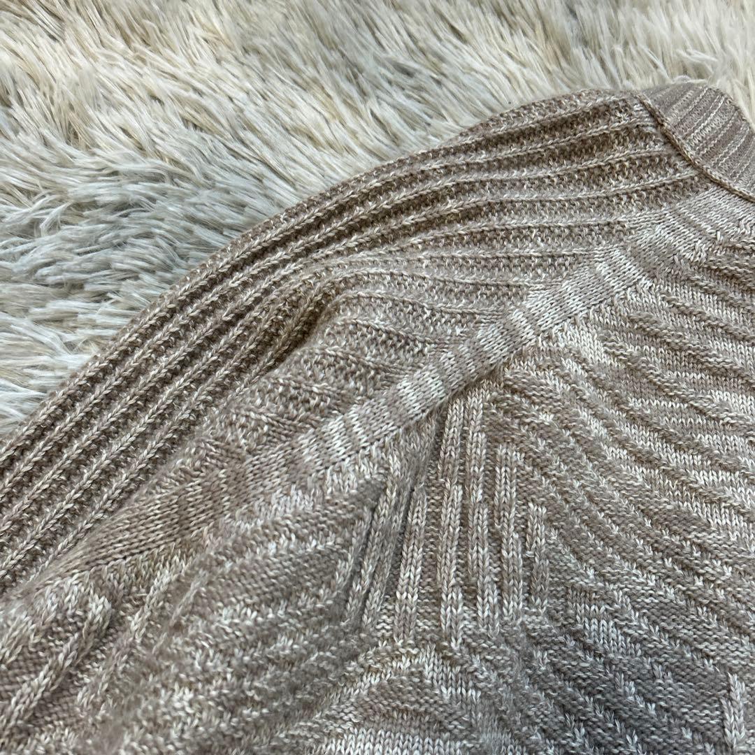【美品】tamaki niime CA knit ポッケ モカブラウン系 ニット