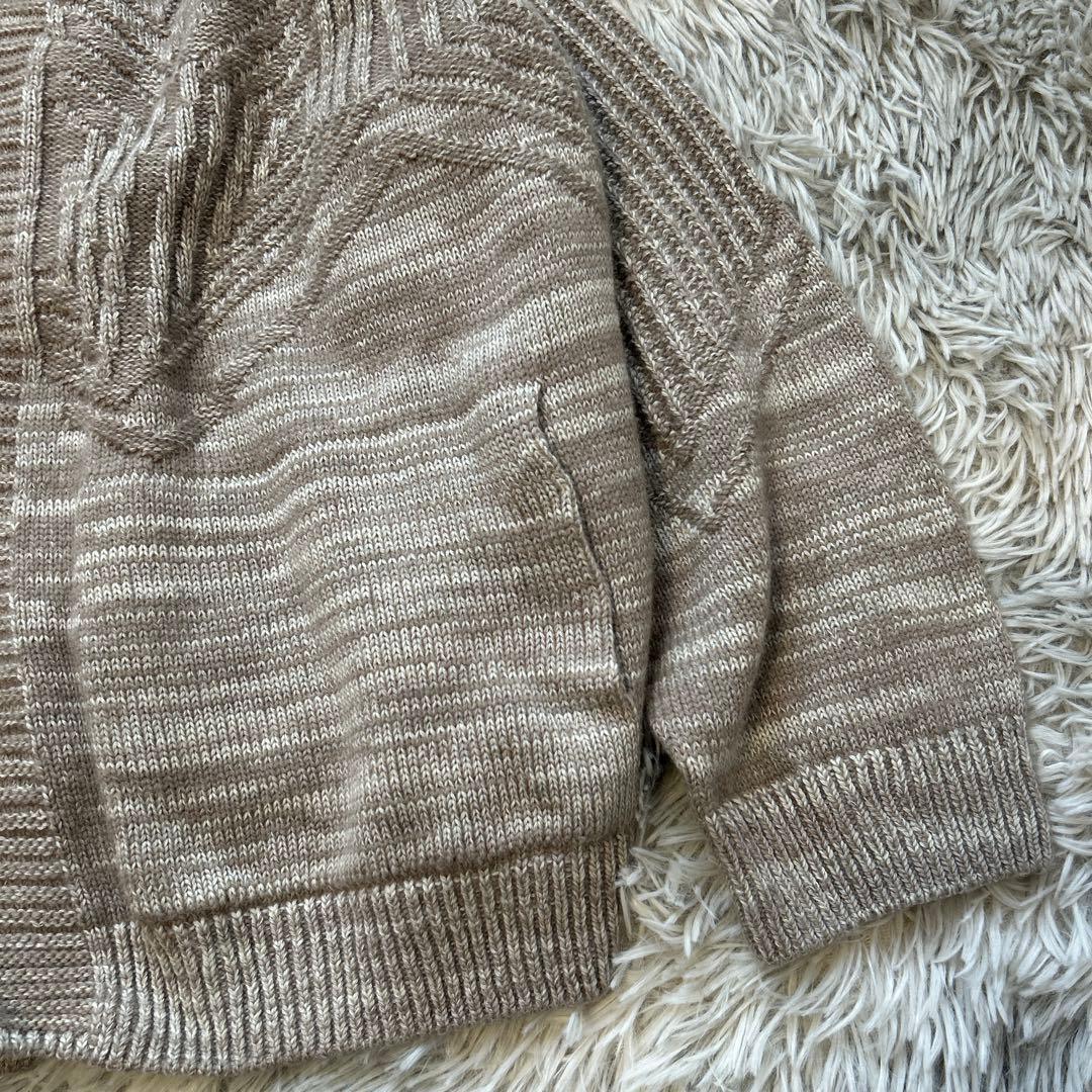 【美品】tamaki niime CA knit ポッケ モカブラウン系 ニット